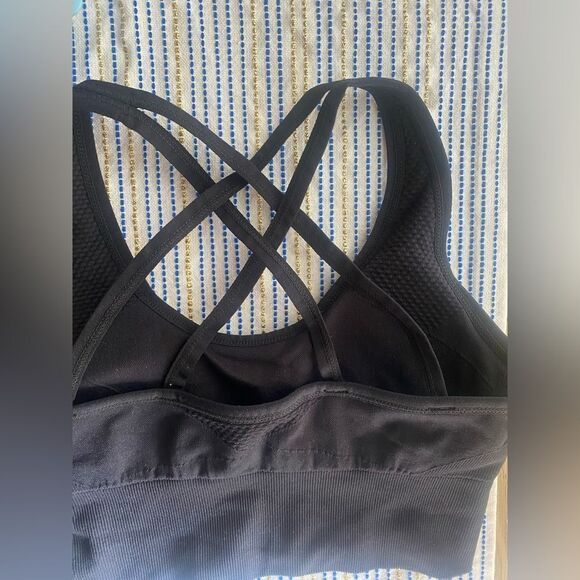 Z by Zella SEAMLESS CROSS BACK BRALETTE BLACK SMALL NWT - Picture 5 of 8